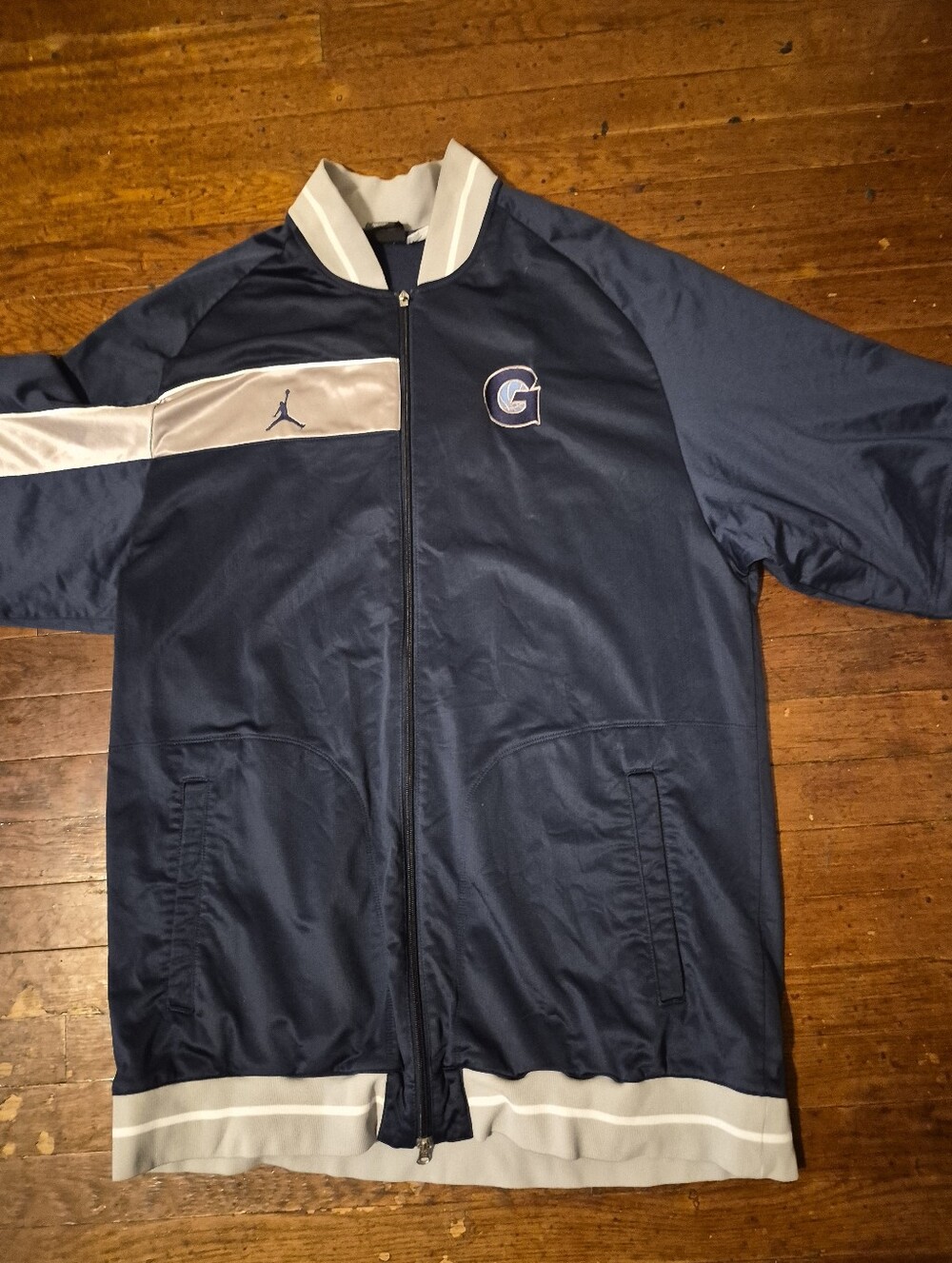 Georgetown Hoyas Mens Sz XL Warm Up Shoot Around Jersey Blue Gray